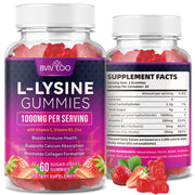 BVIVLOO L-Lysine Gummies bottle aiding daily immune and skin support.