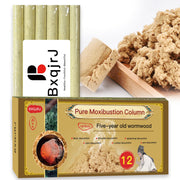 BXQJRJ moxa rolls box top view showing premium packaging.
