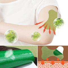 BXQJRJ mugwort patches on arm with breathable fabric for comfortable wear.