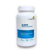 BY CARIOLA 5-HTP bottle front supports mood and sleep.