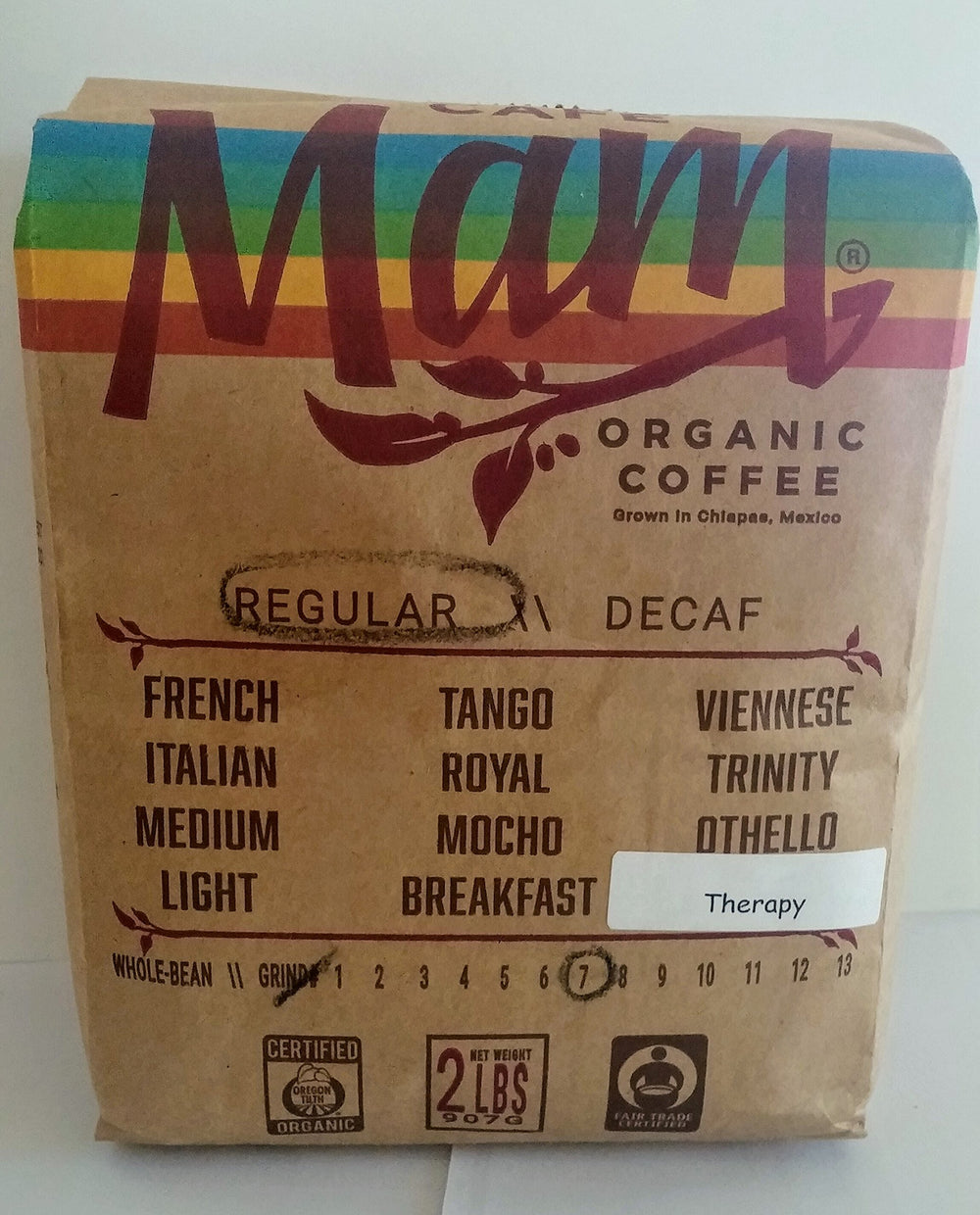 Cafe Mam Enema Coffee bag with organic roast for detox routines