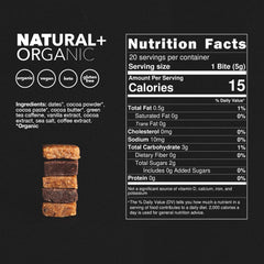 CAFF Energy Bites bar close-up showing chocolate flavor and caffeine lift