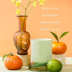 Caftari Elixir coconut-soy wax for clean, even burn