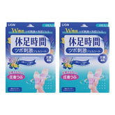 Caincosmetic foot cooling patch applied on the sole for immediate refreshing relief