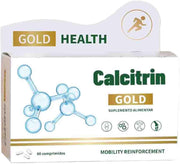 CALCITRIN GOLD bottle with tablets supports bone health and mobility.