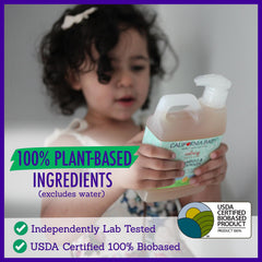California Baby Calming Shampoo essential oil drops show lavender and clary sage scent