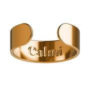 CALMI adjustable-fit ring shown on a finger, comfortable for daily wear.