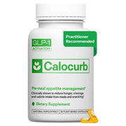 Calocurb bottle front with 90-count packaging supports appetite control