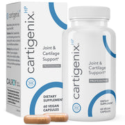 Calroy Cartigenix HP bottle front with label for joint support.
