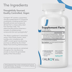 Cartigenix HP bottle shown for morning and evening daily routine.