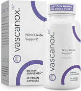 Calroy Vascanox HP bottle pour shows convenient daily dosing for on-the-go use