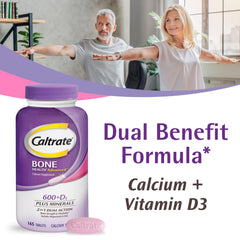 Caltrate bottle side label highlights calcium, D3, and minerals for flexibility