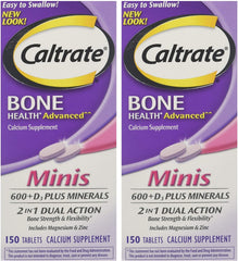 Caltrate Minis Pack Front — compact calcium supplement for daily bone support.