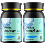 Calyverithion Liposomal Strontium Citrate 680mg bottle close-up for advanced bone support potential.