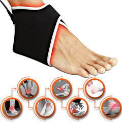 CAMECO ankle wrap side view with secure, long strap for stability.