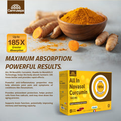 Camrusepa Curcumin 500 mg per capsule emphasizes potent daily wellness support