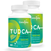 Canarata TUDCA bottle front with vegan capsules for liver support and detox potential