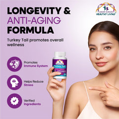 Cancer Sciences Turkey Tail wellness capsules shown for convenient daily immune support