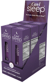 Cani Brands Feel Amazing sleep spray bottle promotes quick rest.