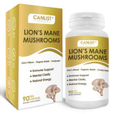 CANLIST Organic Mushroom Complex bottle showcases capsules for daily wellness support.