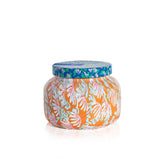 Capri Blue Pattern Play jar Havana Vanilla enhances stylish home decor.