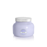 Capri Blue Volcano lavender signature jar creates vibrant ambiance with lasting fragrance.