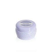 Capri Blue Volcano lavender mini tin candle, 3 oz, travel-friendly fragrance.