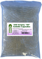 Capsule Connection USA-made 00-size capsules for bulk custom supplements.
