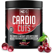Cardio Cuts Nutrition 4.0 Cherry Slush bottle boosts energy for workouts.