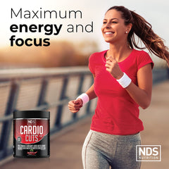Cardio Cuts Nutrition 4.0 Cherry Slush glass highlights refreshing energy lift.