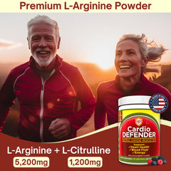 Cardio Defender berry flavor mixed in water creates a refreshing daily drink.
