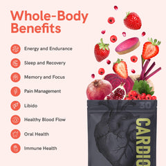 Cardio Miracle mixed berry flavor stirred into water for a refreshing energy boost.