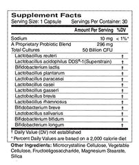 CardioTabs capsules, 30-count, convenient daily probiotic for adults.