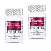 Cardiovascular Research ferritin iron supplement bottle front for daily iron support.