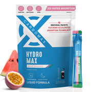 CardoMax Hydromax Wavecrusher packet front view for fast hydration on the go.
