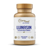 Carefast Lunasin capsules in bottle, convenient daily supplement routine.