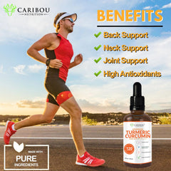 Caribou Nutrition turmeric blend includes ginger and sunflower lecithin for support.