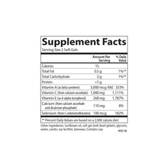 Carlson ACES softgels pour demonstrates convenient daily supplementation.