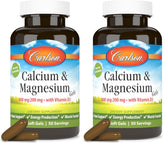 Carlson Cal-Mag Gels bottle with two-pack packaging for bone support