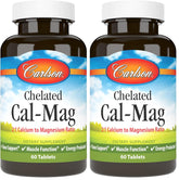 Carlson Cal-Mag bottle front shows 2:1 ratio for bone support