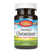 Carlson Chelated Chromium 200 mcg tablets for daily metabolism support