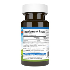 Close-up of Carlson manganese label highlighting 20 mg per tablet for readers.