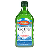 Carlson cod liver oil bottle pour for easy daily omega-3 intake.