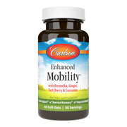 Carlson Enhanced Mobility bottle label reveals joint-support ingredients.