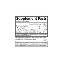 Carlson Kids Chewable Iron kid taking chewable—easy after school snack.