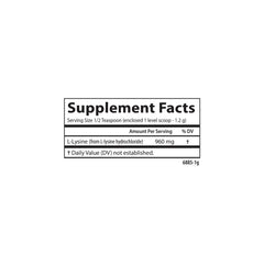 Carlson L-Lysine Powder jar pour for convenient serving