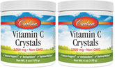Carlson Labs Non-GMO Vitamin C Crystals in jar for easy daily mixing