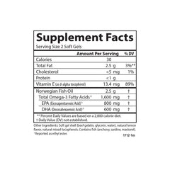 Carlson Omega-3 Gems sustainability symbol signals responsible sourcing.
