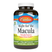 Carlson Right for The Macula bottle front supports daily eye comfort during screen use