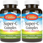 Carlson Super-C bottle front suggests immune support potential.